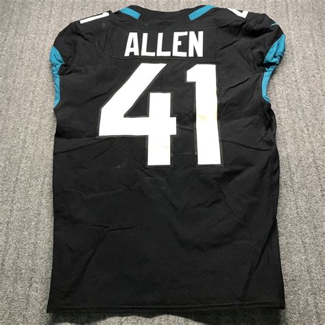 London Games - Jaguars Josh Allen Game Used Jersey (11/3/19) Size 40 with 25 Seasons Patch | The ...