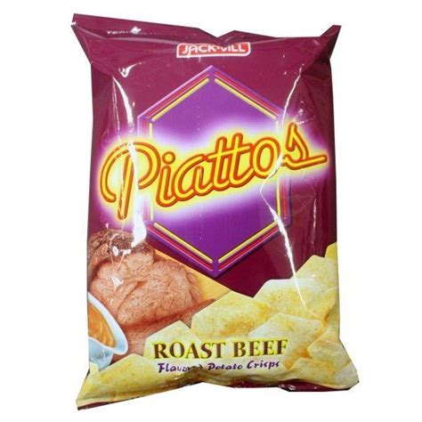 Piattos Chip Roast Beef 85gr | Cookies and cream, Chocolate kiss cookies, Roast beef