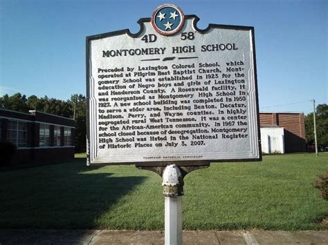 Montgomery High School Historical Marker