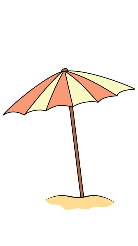 Beach Umbrella Drawing at PaintingValley.com | Explore collection of ...