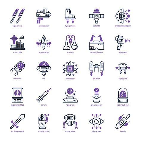 Science Fiction icon pack for your website design, logo, app, and user ...