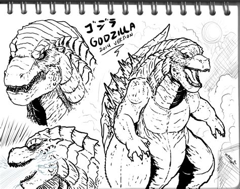 Godzilla 2014 design sketches by WaniRamirez on DeviantArt