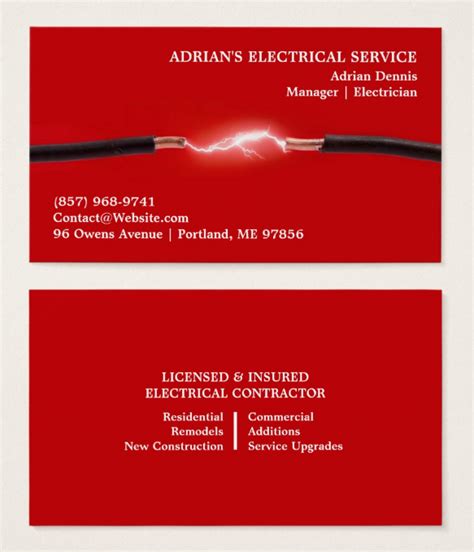 15+ Electrician Business Card Designs & Templates - PSD, AI, InDesign | Free & Premium Templates