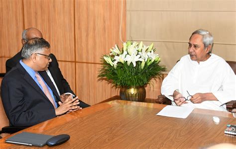 Tata Sons chairman meets Odisha CM - Update Odisha-Odisha News I Latest ...