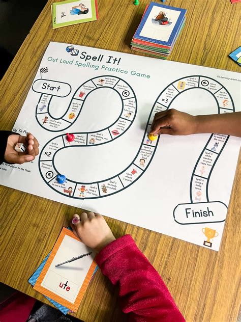 Spelling Practice Printable Board Game (Free) - Literacy Learn