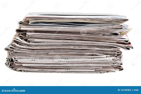 Stack Of Newspaper Stock Photography - Image: 16194382