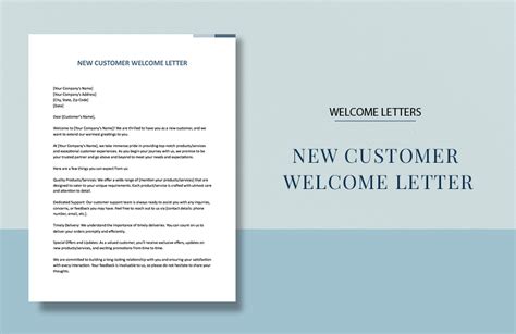 New Customer Welcome Letter in Word, Google Docs, Pages - Download | Template.net