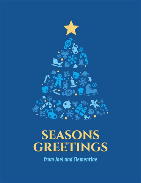 Seasons Greetings Card - Venngage