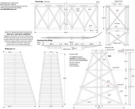 Prototype plans: Wood trestle and truss bridge | ModelRailroader.com