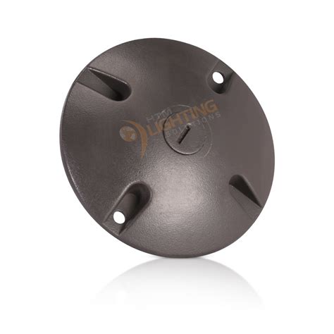 4 in. Round Weatherproof Electrical Junction Box Cover with 1/2 in. NPT ...