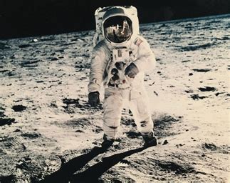 NEIL ARMSTRONG (B. 1930) , Walk on the Moon, Apollo 11, Astronaut E.E. Aldrin, July 31 1961 ...