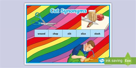 Cut Synonyms Word Mat (teacher made) - Twinkl