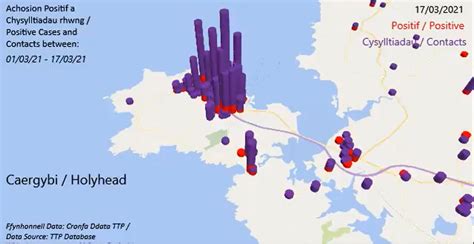 Covid infection rate in Holyhead rises above 500 per 100,000 people as ...