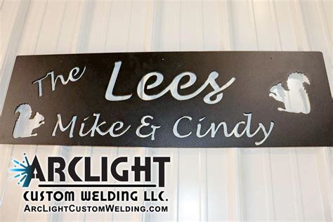 Custom Metal Driveway Sign