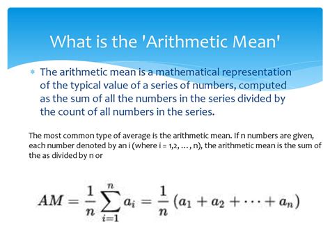 The mean - online presentation