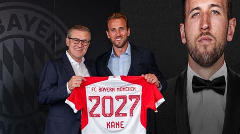 Harry Kane pictured in Bayern Munich shirt as he signs for German ...