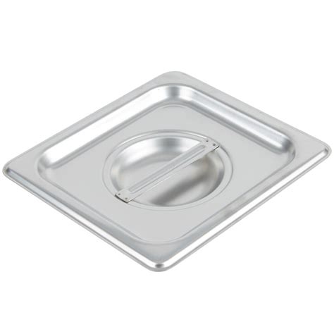 Choice 1/6 Size Stainless Steel Solid Steam Table / Hotel Pan Cover