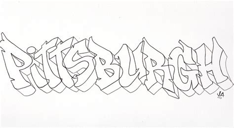 Jesse Allshouse - Pittsburgh Graffiti Outline