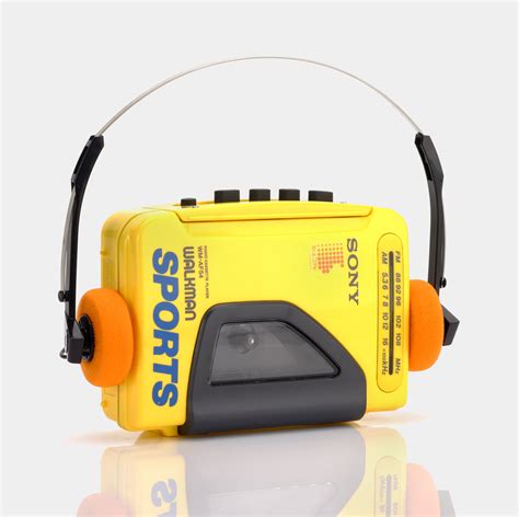 Sony Sports Walkman WM-AF54 Yellow AM/FM Portable Cassette Player ...