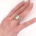 Art Nouveau 1900s 2ctw Opal & Rose Cut Diamond Halo Ring 10k | Antique Vintage Estate Jewelry ...