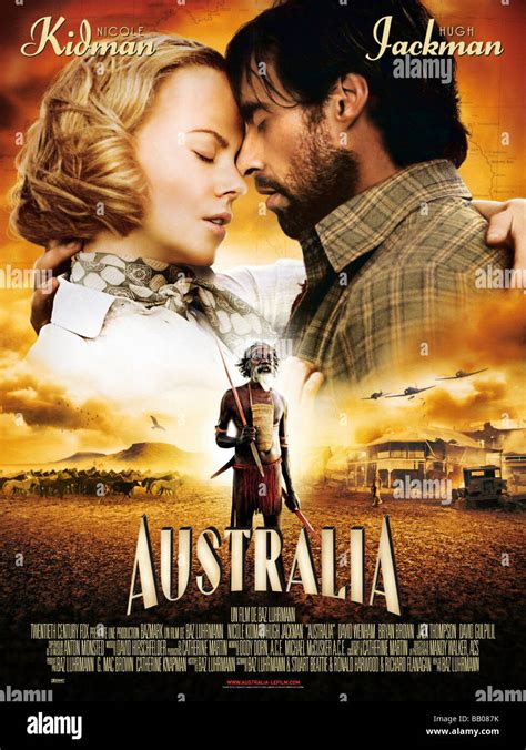 Australia Year: 2008 Director: Baz Luhrmann Movie Poster Nicole Kidman ...