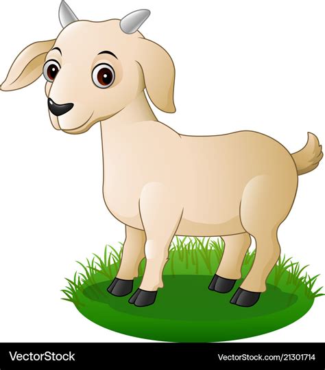 Cartoon goat Royalty Free Vector Image - VectorStock