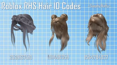 Roblox Rhs Hair ID Codes - YouTube