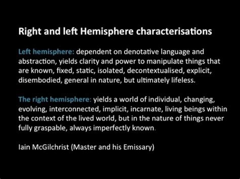 The Master and His Emissary, Iain McGilchrist | Download Scientific Diagram