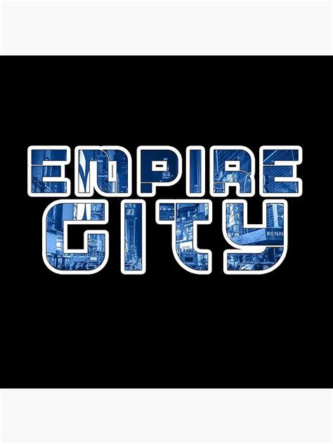 "Empire City (New York City) - Rap/Hip Hop Design" Poster for Sale by Inush-Digital | Redbubble
