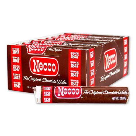 Chocolate Necco Wafers 24 Count Tray - Walmart.com - Walmart.com