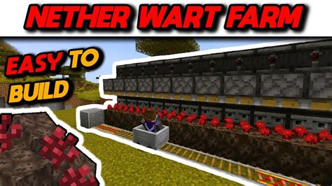 EASIEST Automatic AFK Nether Wart Farm Tutorial (Java & Bedrock) - Minecraft 1.20 - YouTube