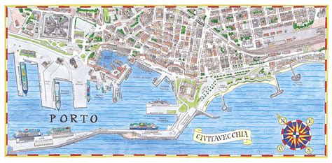 The New Tourist Map of Civitavecchia | Port Mobility Civitavecchia