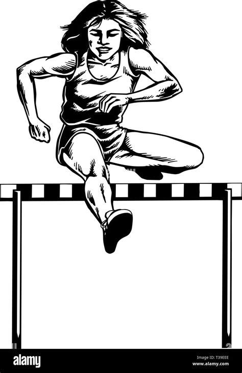 Hurdler Black and White Stock Photos & Images - Alamy