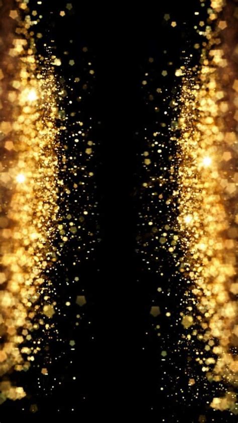 Download A sparkling black and gold aesthetic Wallpaper | Wallpapers.com