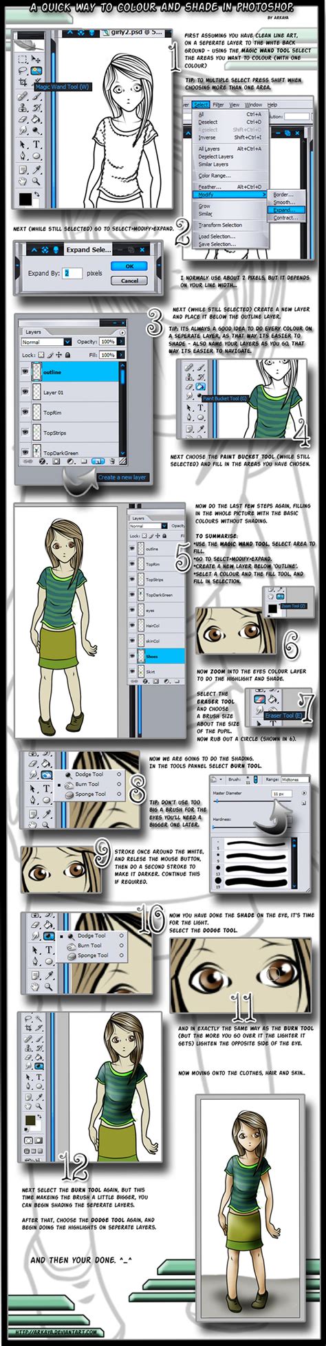 Quick Shade Tutorial Photoshop by arkaya on DeviantArt