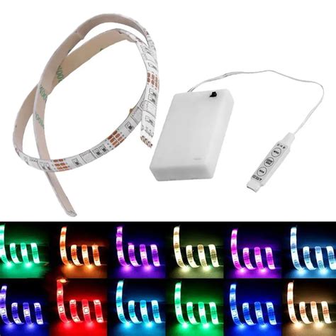 LED Strip Lights RGB 1.5V+Battery Box+Controller Battery Powered Multi color-in LED Strips from ...