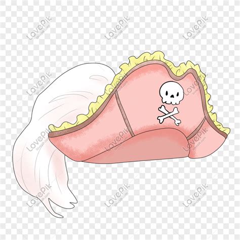 Cartoon Pink Pirate Hat Illustration PNG Hd Transparent Image And ...