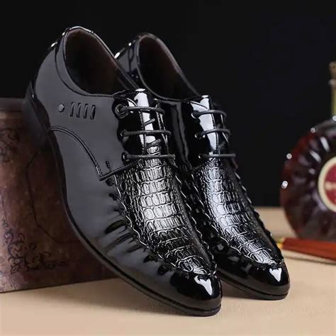 2018 New Fashion Italian Designer Formal Mens Dress Shoes Genuine ...