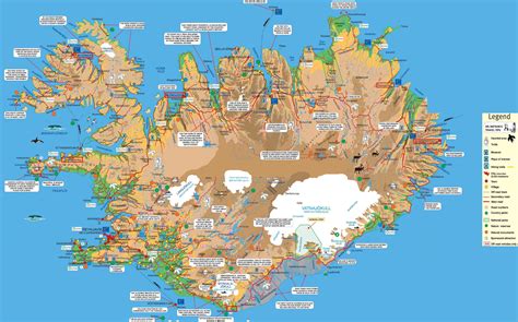 Maps of Iceland | Detailed map of Iceland in English |Tourist map of ...