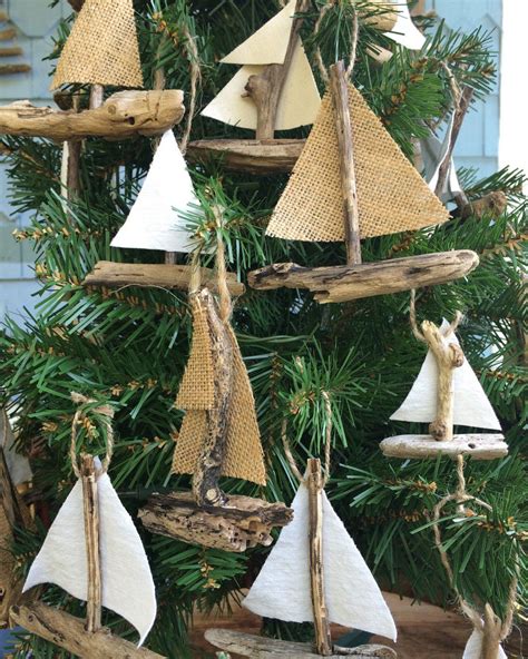 Hanging Sailboat Mini's Driftwood Christmas Ornament | Etsy Driftwood Christmas Decorations ...