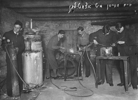 Welding with acetylene, Vilnius [Vilna, Wilno], Poland [now Lithuania], 1920s-1930s. - World ORT ...