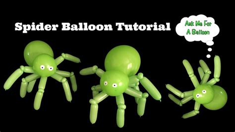 Spider Balloon Tutorial - YouTube