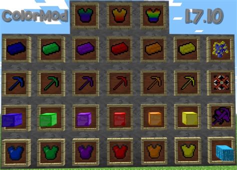 Color Mod for Minecraft 1.7.10 [v2.0] Minecraft Mod