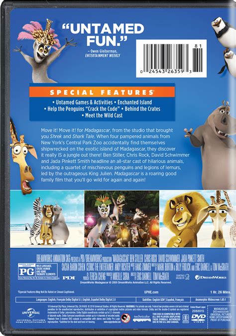 Madagascar Dvd 2005