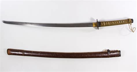 Lot 545: World War II Japanese Late War Army Officer Katana Sword | Leonard Auction Sale #209