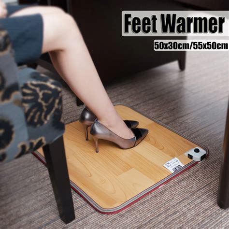 Foot Feet Warmer Electric Heating Mat Office Warm Feet Thermostat Heating Pad Home Heated Floor ...