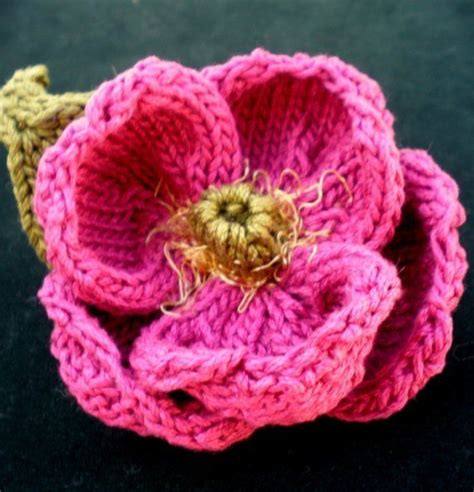 Instant Download PDF Knit Flower Pattern Peony Knitted - Etsy | Knitted ...