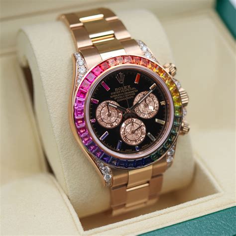 Daytona Rainbow Custom Diamonds | Rolex | Chrono.lv