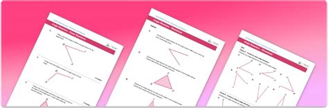 Angle bisector worksheet - GCSE Maths [FREE] - Third Space Learning - Worksheets Library