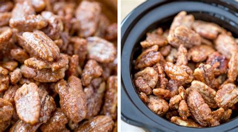 Slow Cooker Candied Cinnamon Pecans Recipe - Dinner, then Dessert